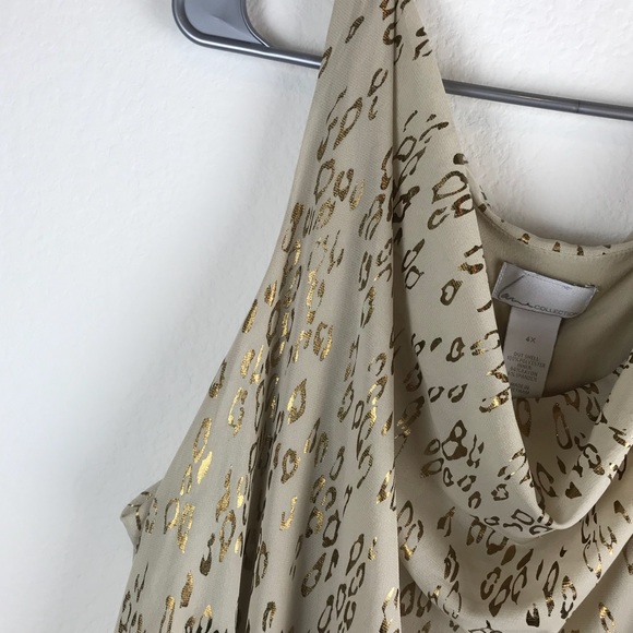 Plus Size Cheetah Print Blouse, Lane Bryant, 4X - Picture 4 of 7